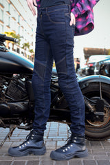 Female Denim Armored Pants