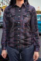 Women's Tartan Plaid Protective Mesh Shirt