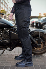 Black mesh protective pant