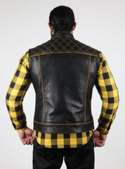 Motorbike Vest Yellow & black