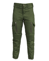 Motorcycle Cargo Pants (Olive Green)