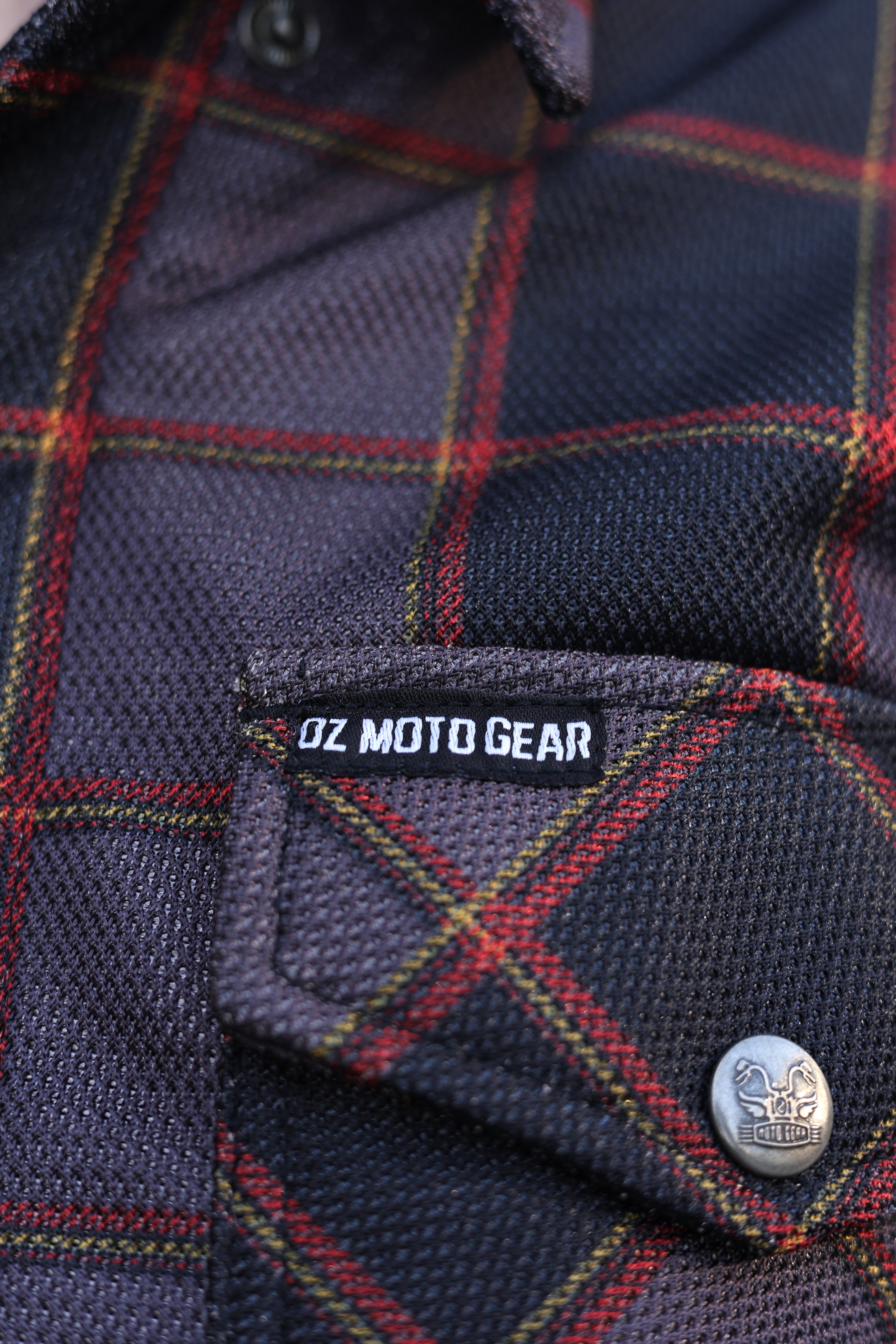 Women's Tartan Plaid Protective Mesh Shirt