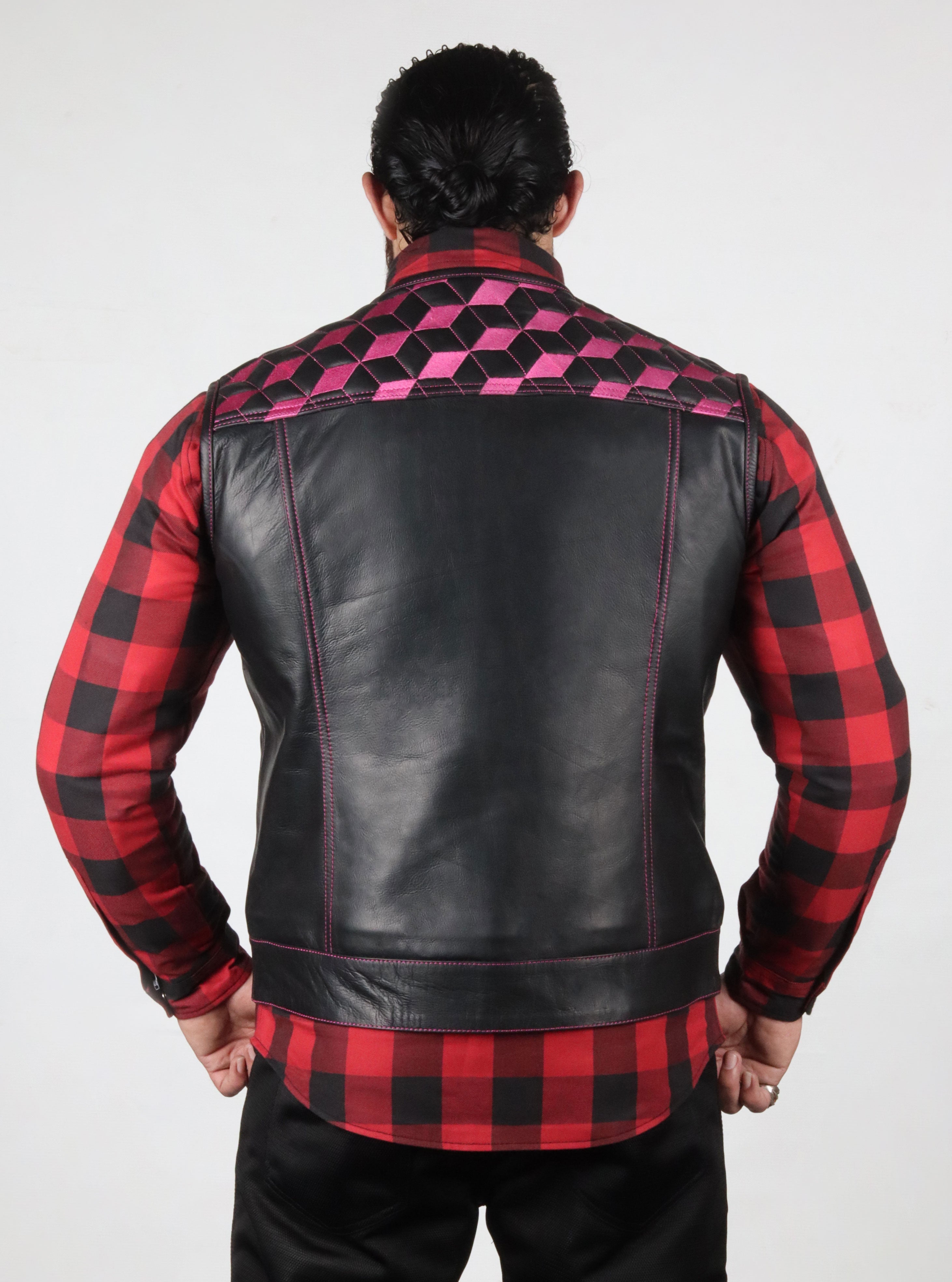 Motorbike Vest Pink