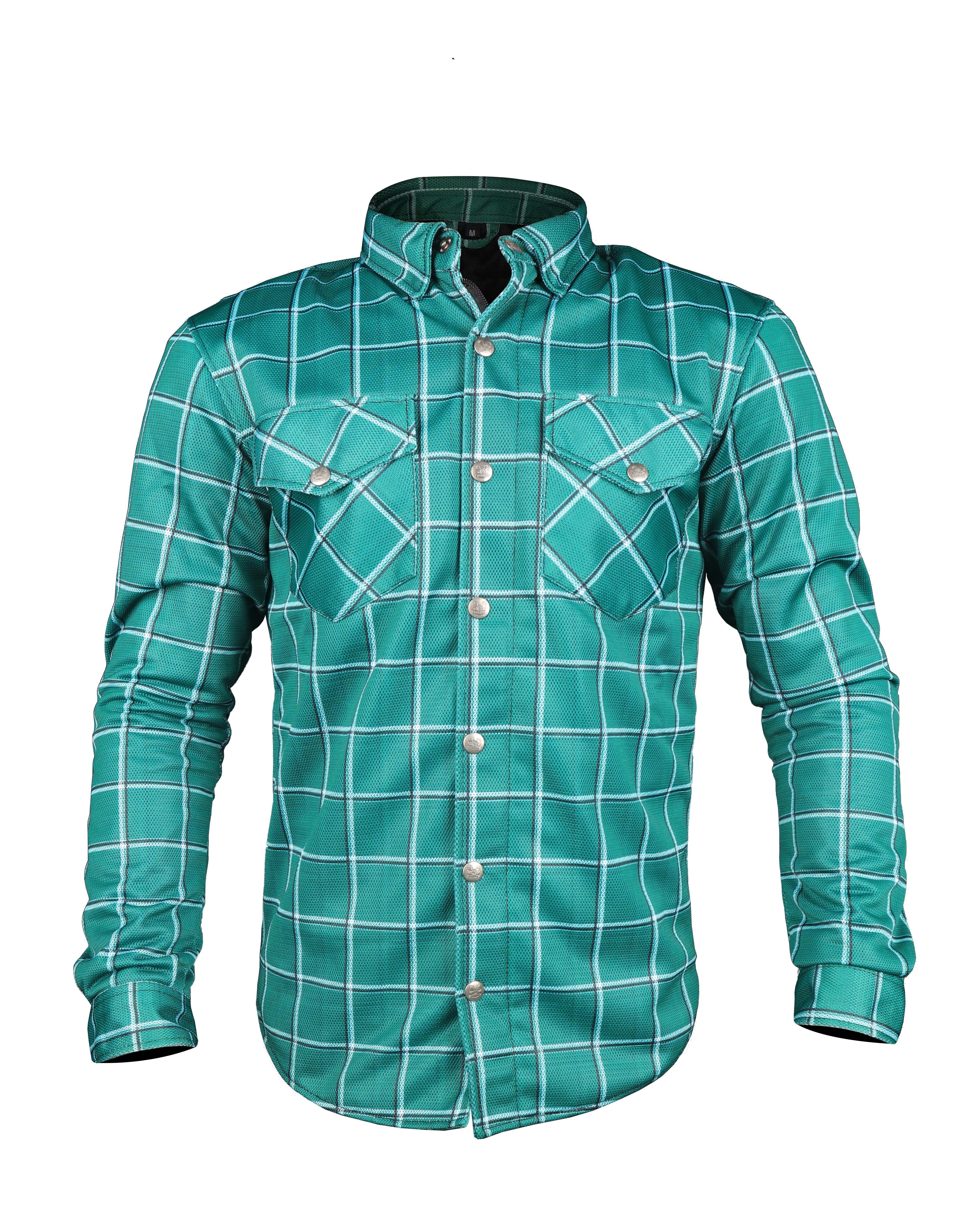 Mesh Shirt Green Check