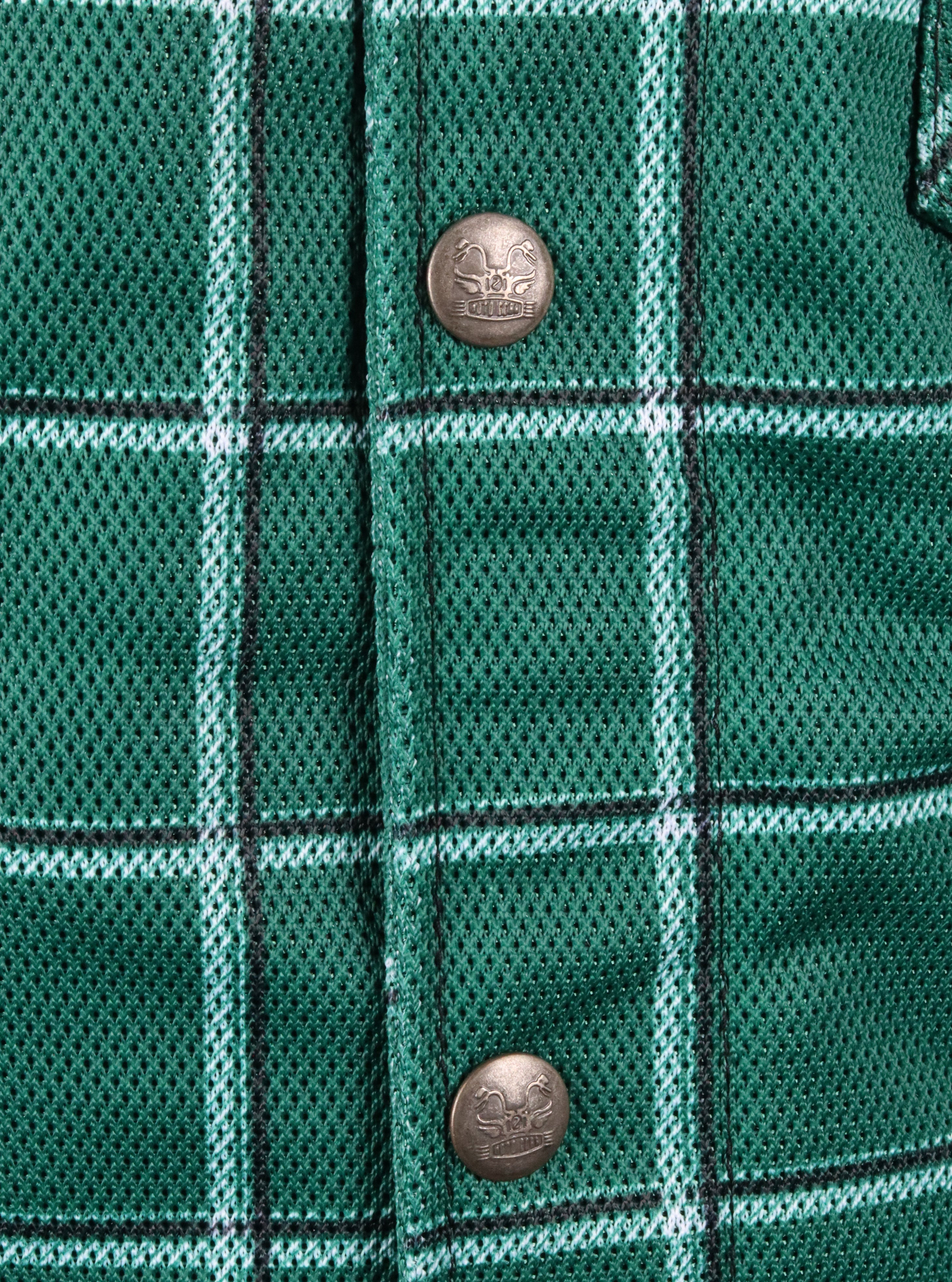 Mesh Shirt Green Check