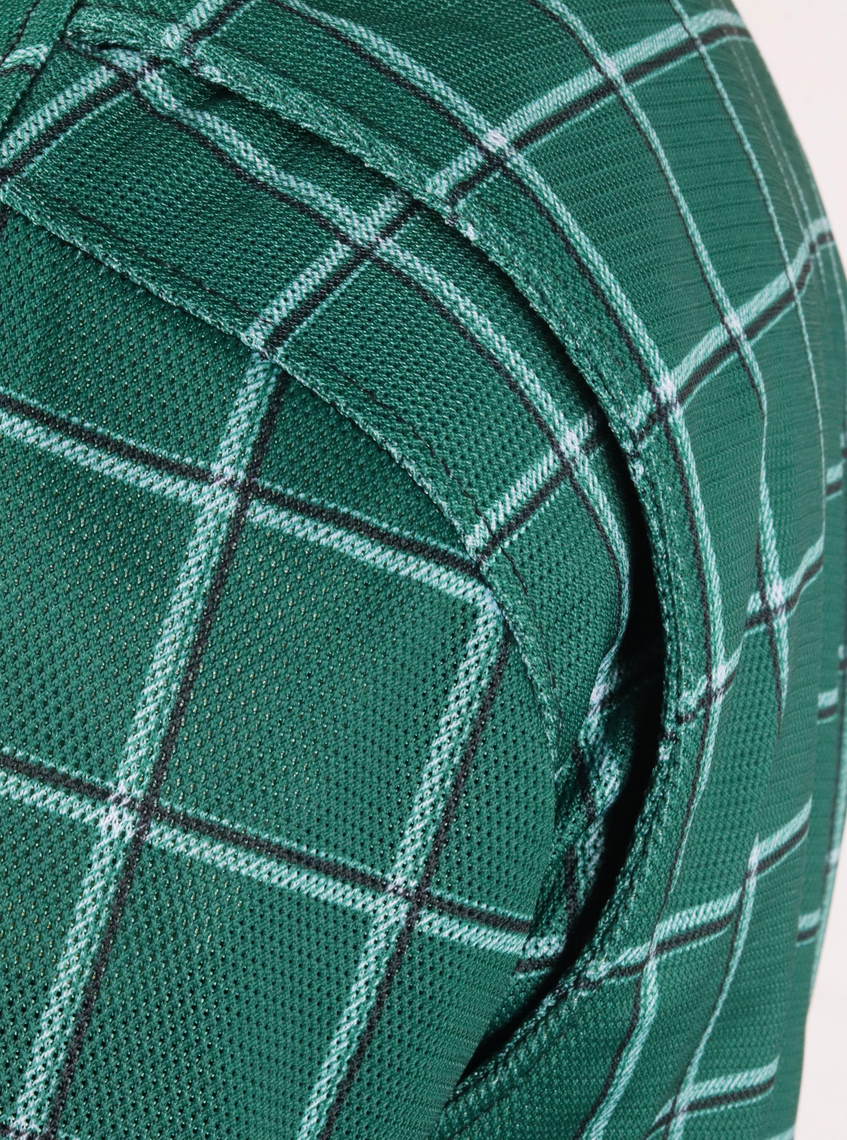 Mesh Shirt Green Check